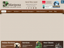 Tablet Screenshot of mariposavet.com